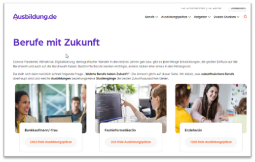 Berufe mit Zukunft