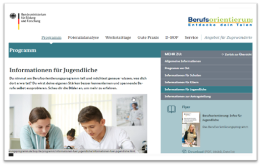 Berufsorientierungsprogramm
