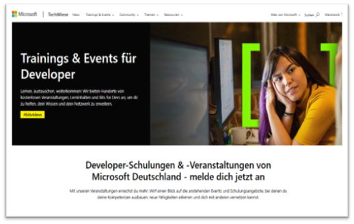 Training und Events für Developer