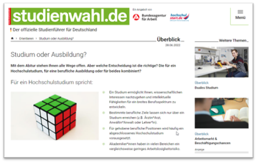 Studium oder Ausbildung
